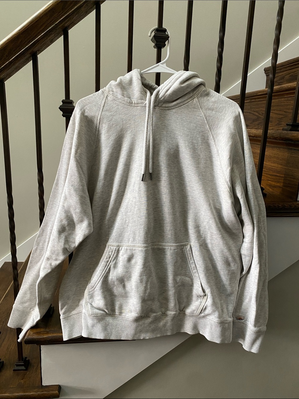 Faherty Men's Heather Gray Pullover Hoodie
